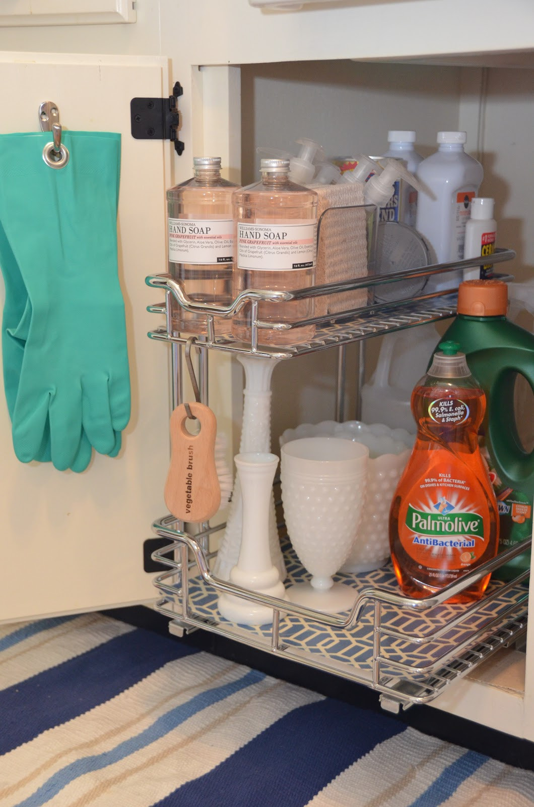 Organize Under Kitchen Sink
 IRON & TWINE Under Sink Storage