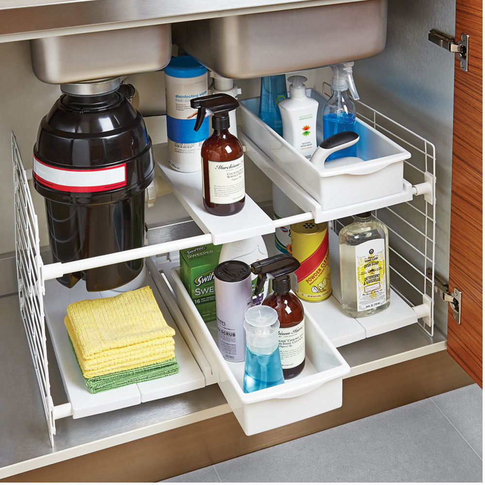 Organize Under Kitchen Sink
 Kitchen Refresh Undersink