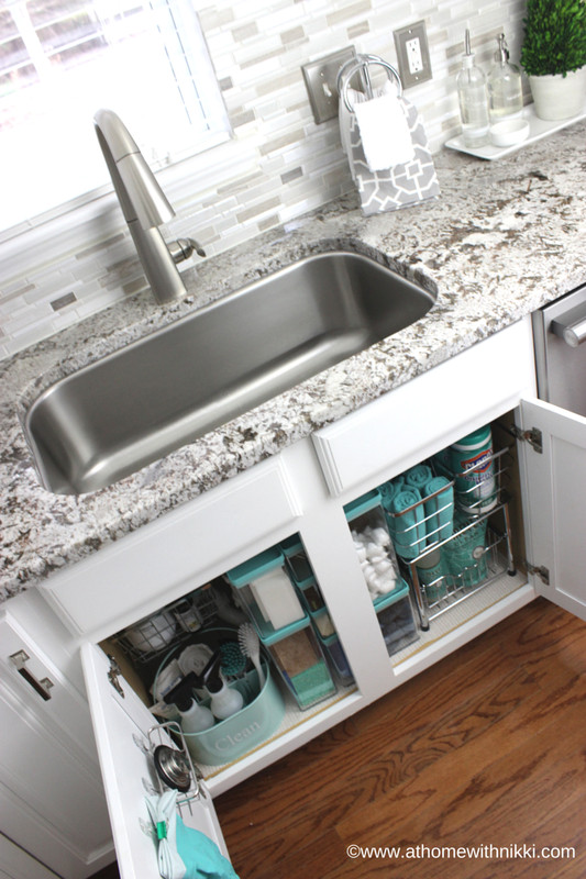 Organize Under Kitchen Sink
 How to Organize Under the Kitchen Sink