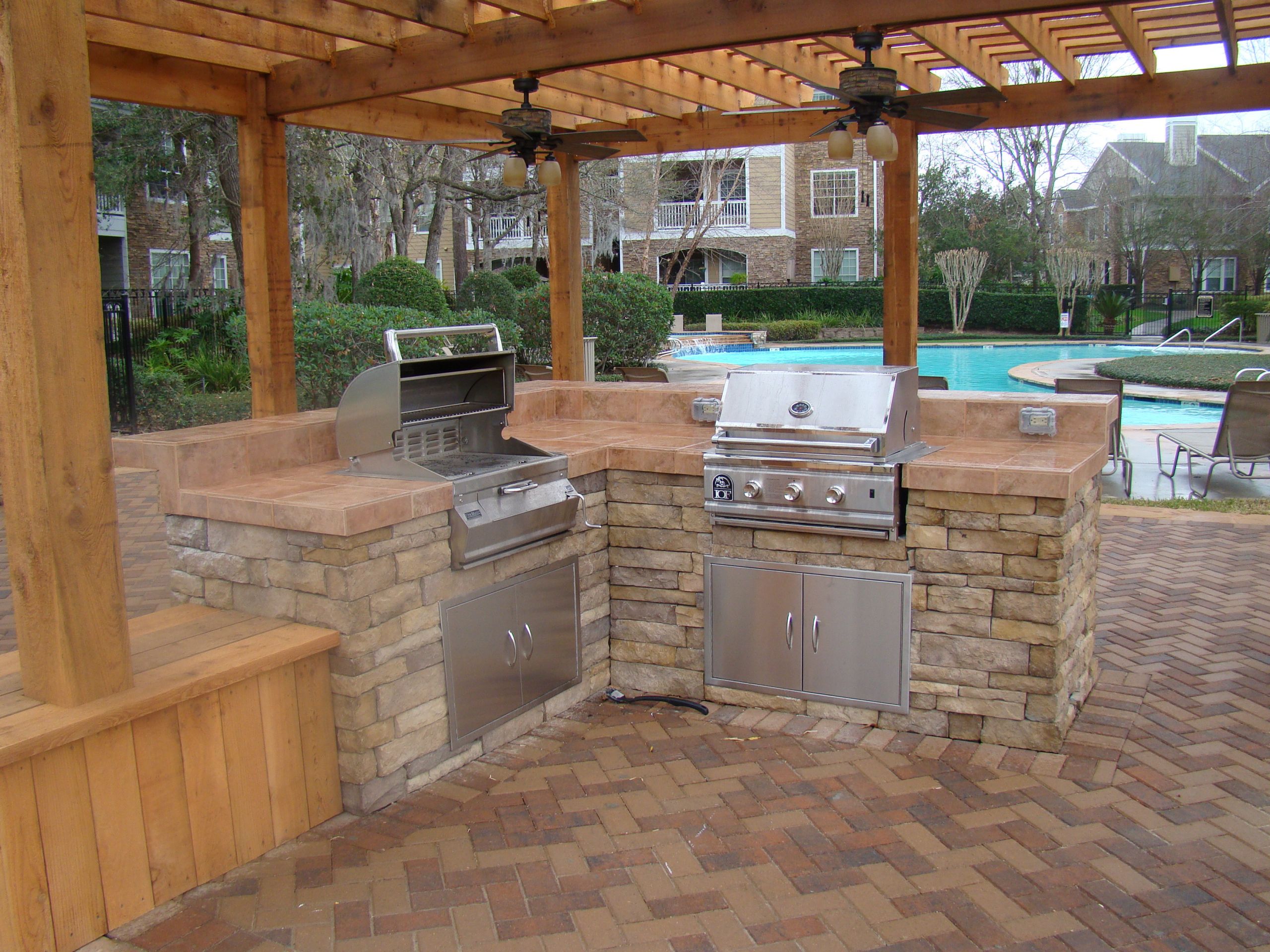 Outdoor Cabinets Kitchen
 Outdoor Kitchens and Grills Seattle Brickmaster