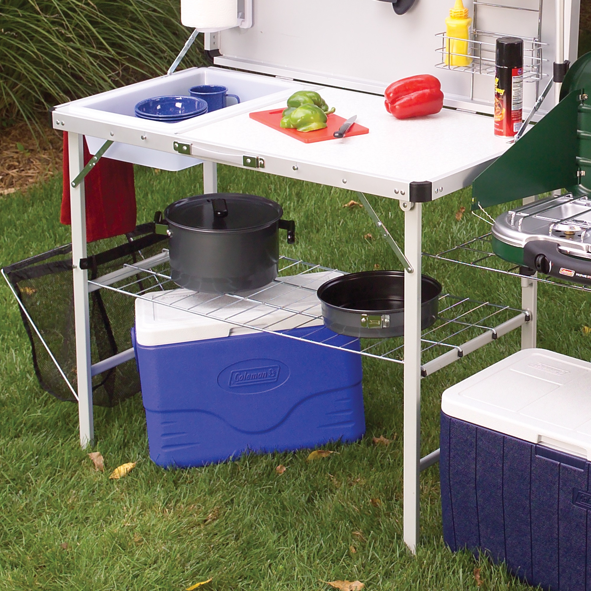 Outdoor Camp Kitchen
 Coleman Packaway Camp Kitchen Folding Travel Portable Set