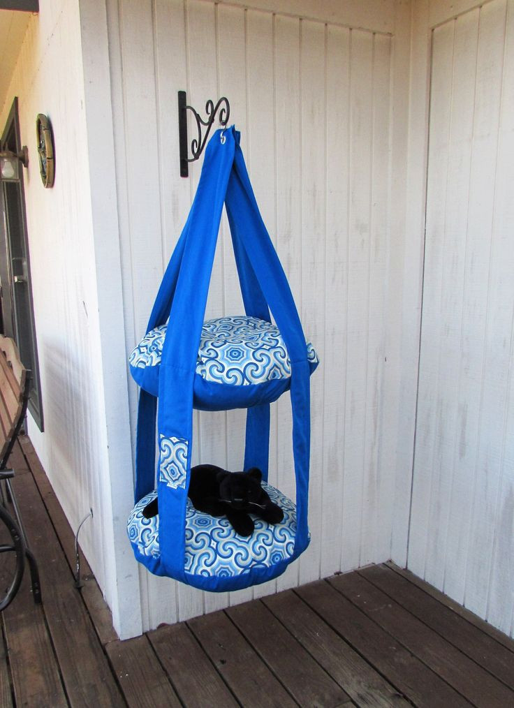 Outdoor Cat Bed DIY
 Outdoor Cat Tree Pacific Blue & Osbourne 2 Level Kitty