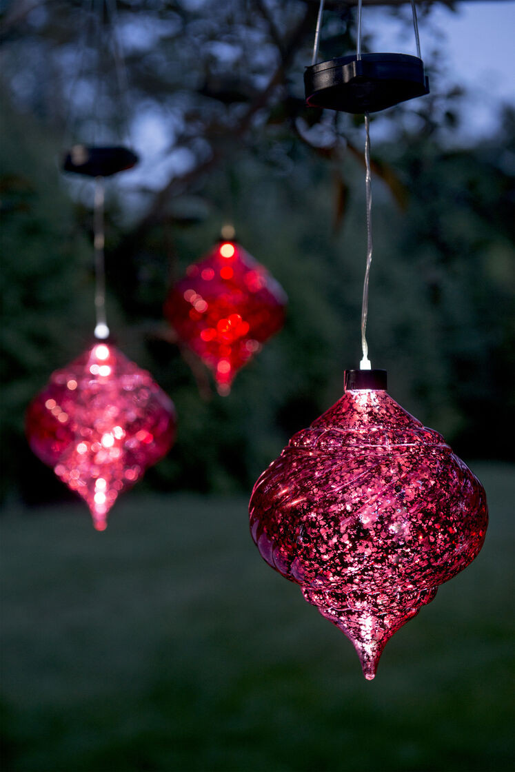 Outdoor Christmas Balls
 Outdoor Christmas Ornaments Hanging ion Solar