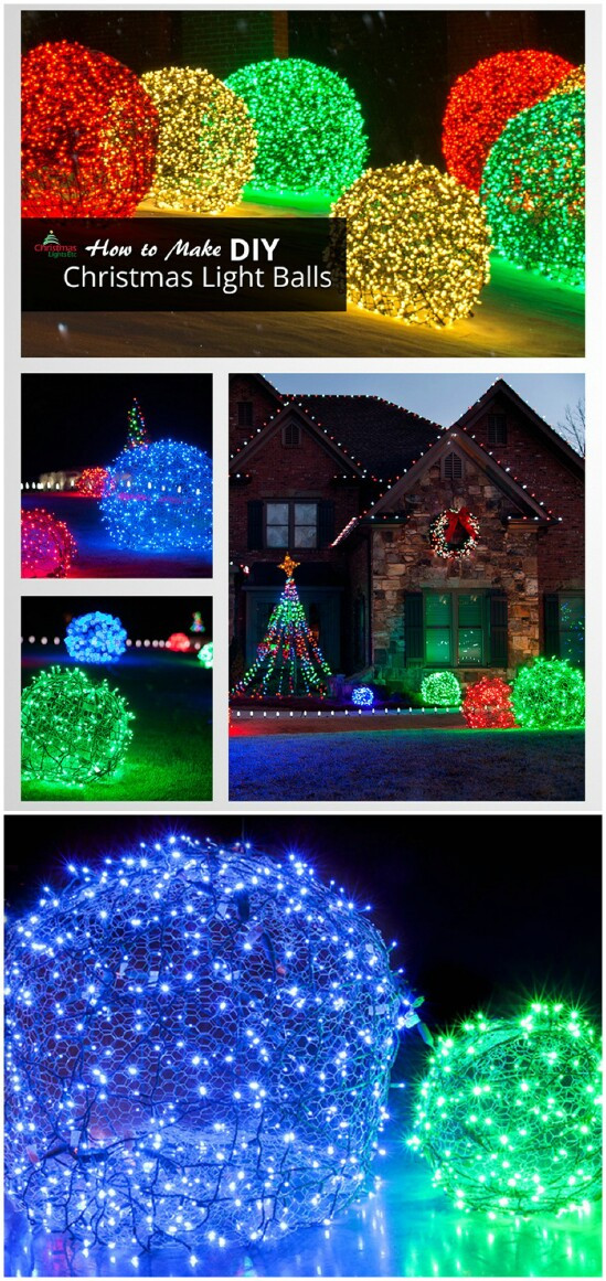 Outdoor Christmas Balls
 20 Impossibly Creative DIY Outdoor Christmas Decorations