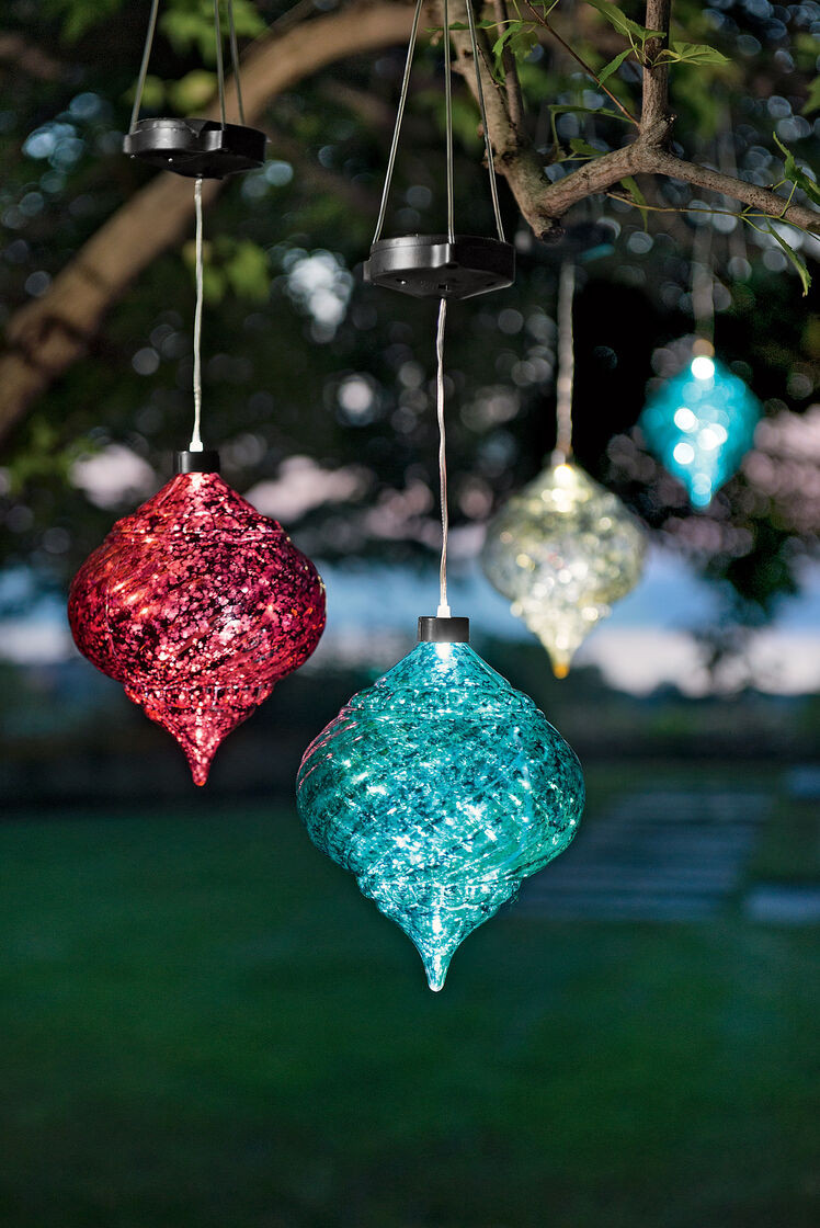 Outdoor Christmas Balls
 Outdoor Christmas Ornaments Hanging ion Solar
