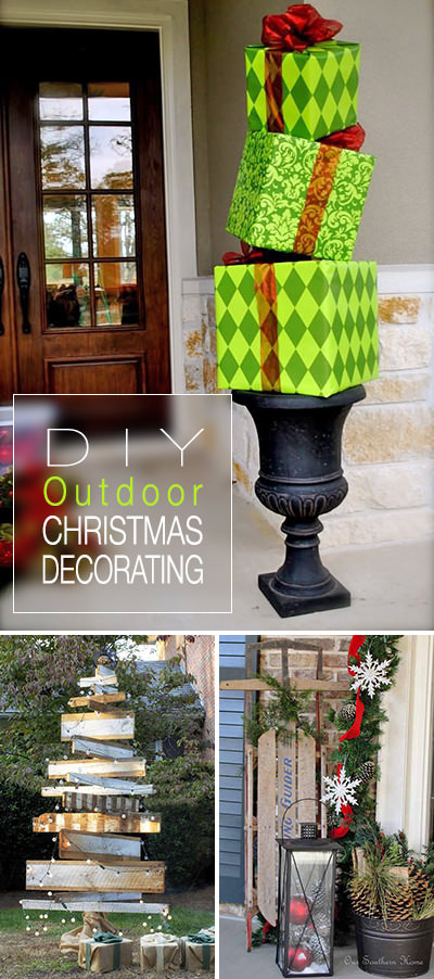 Outdoor Christmas Decorations Diy
 DIY Outdoor Christmas Decorating