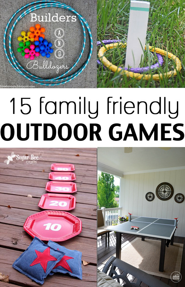 Outdoor DIY Games
 15 family friendly outdoor games