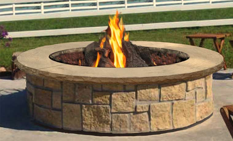 Outdoor Fire Pit Kits
 Stone Age Manufacturing 48 Inch Round Outdoor Fire