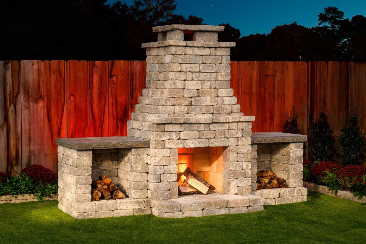 Outdoor Fireplace DIY
 Fremont DIY outdoor fireplace kit makes hardscaping easy