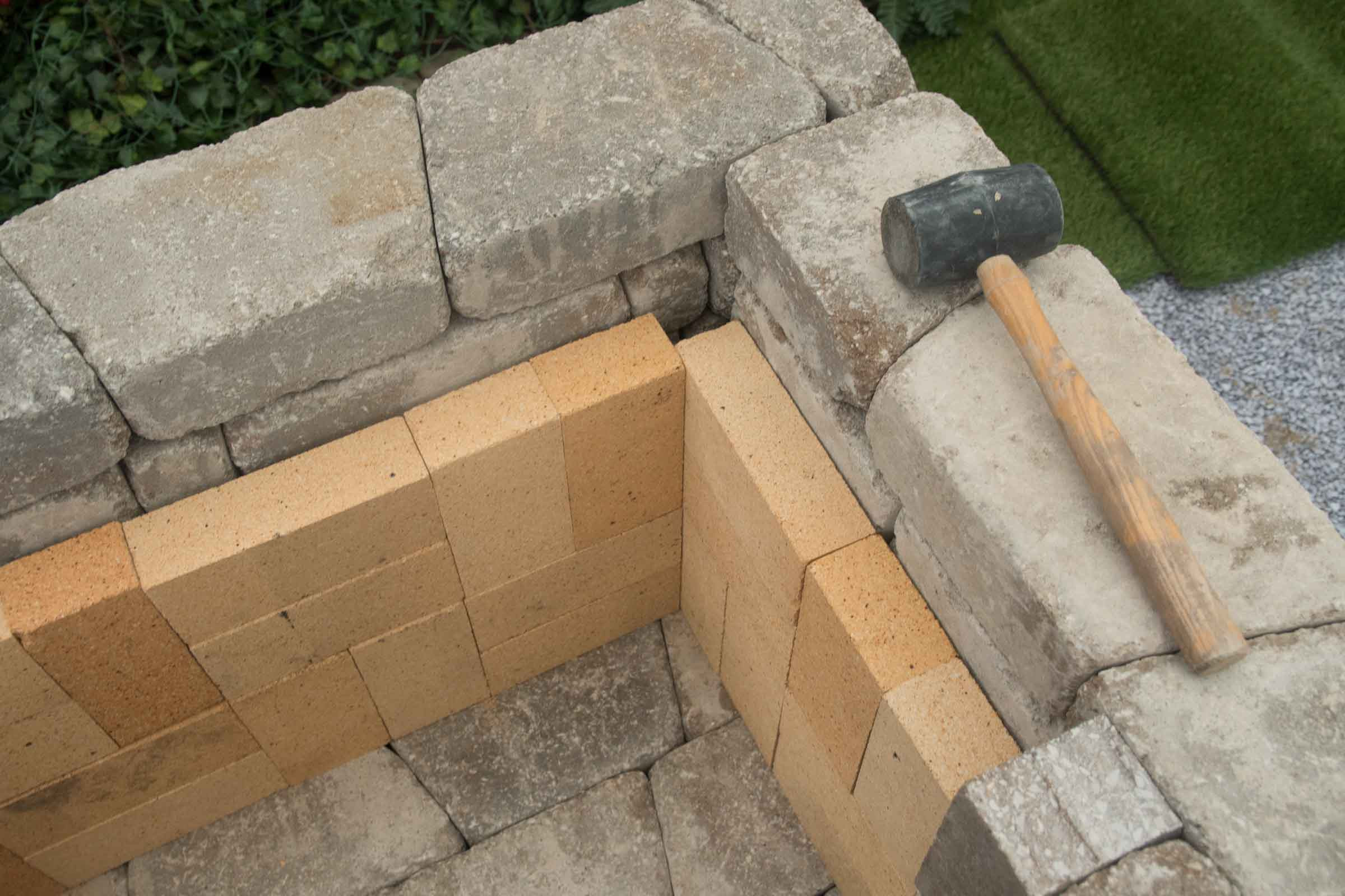 Outdoor Fireplace DIY
 DIY Outdoor Fireplace Kit "Fremont" makes hardscaping