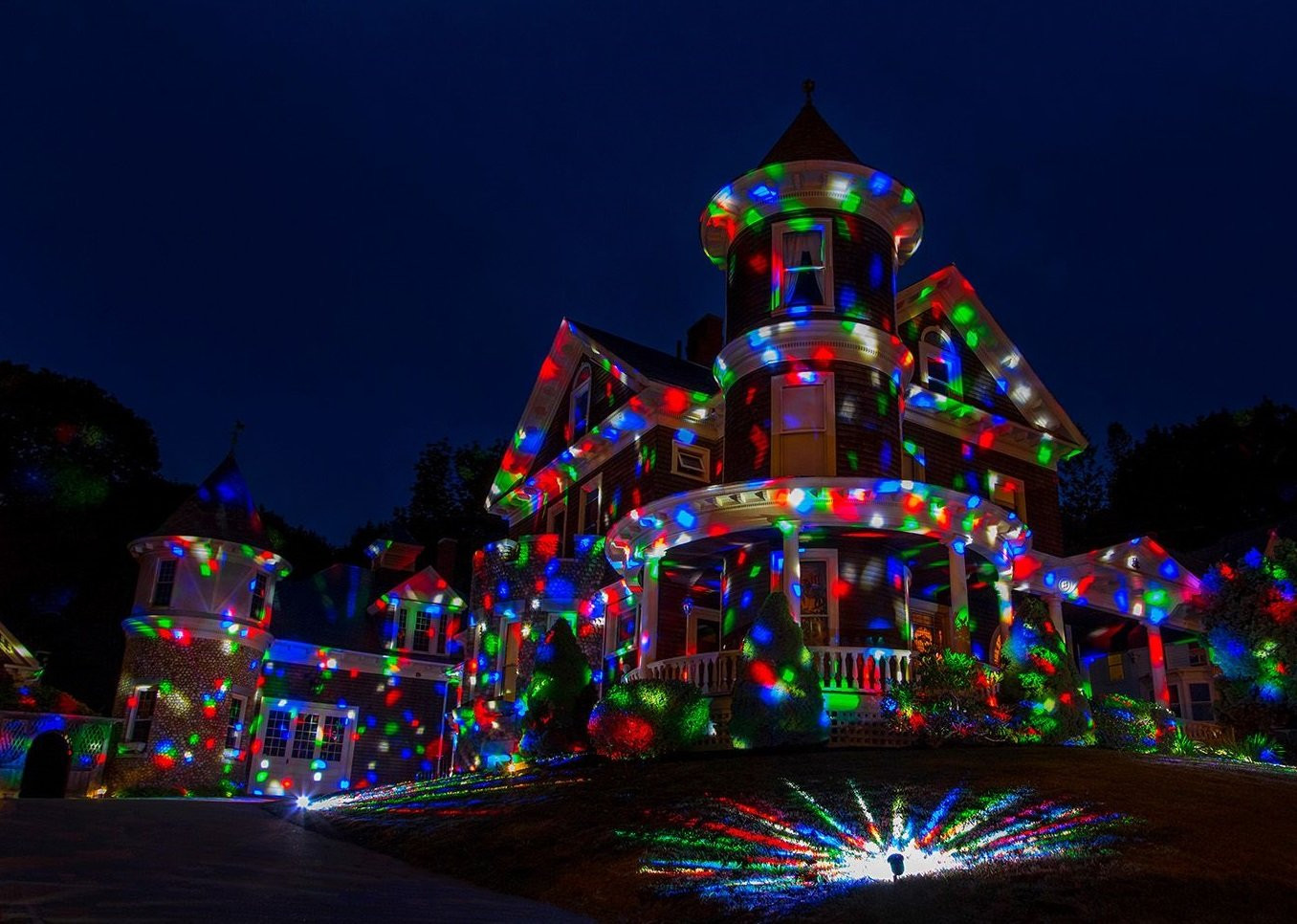 Outdoor Halloween Projector
 Laser Light Show Projector Kaleidoscope Disco Lights