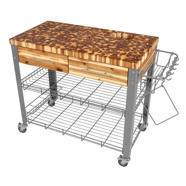 Outdoor Kitchen Cart
 Shop Chris & Chris Stadium Series Stainless Steel and Wood