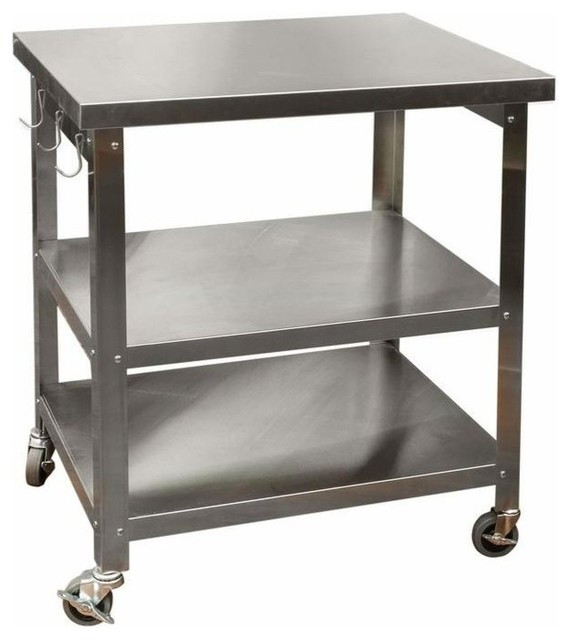 Outdoor Kitchen Cart
 Cocina Kitchen Cart With Stainless Steel Top Industrial