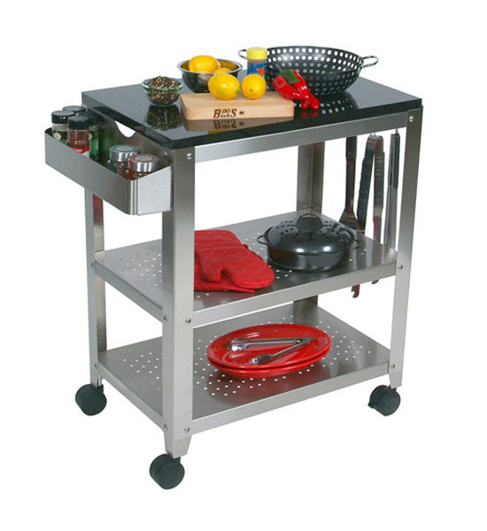 Outdoor Kitchen Cart
 Outdoor Kitchen Cart with Granite Top in Kitchen Island Carts