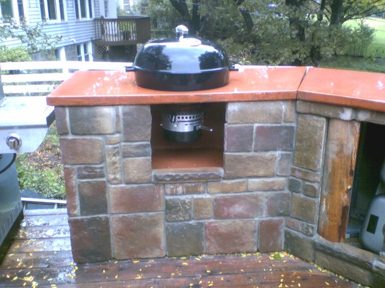Outdoor Kitchen Charcoal Grill
 Mounting a weber charcoal kettle in a counter Custom