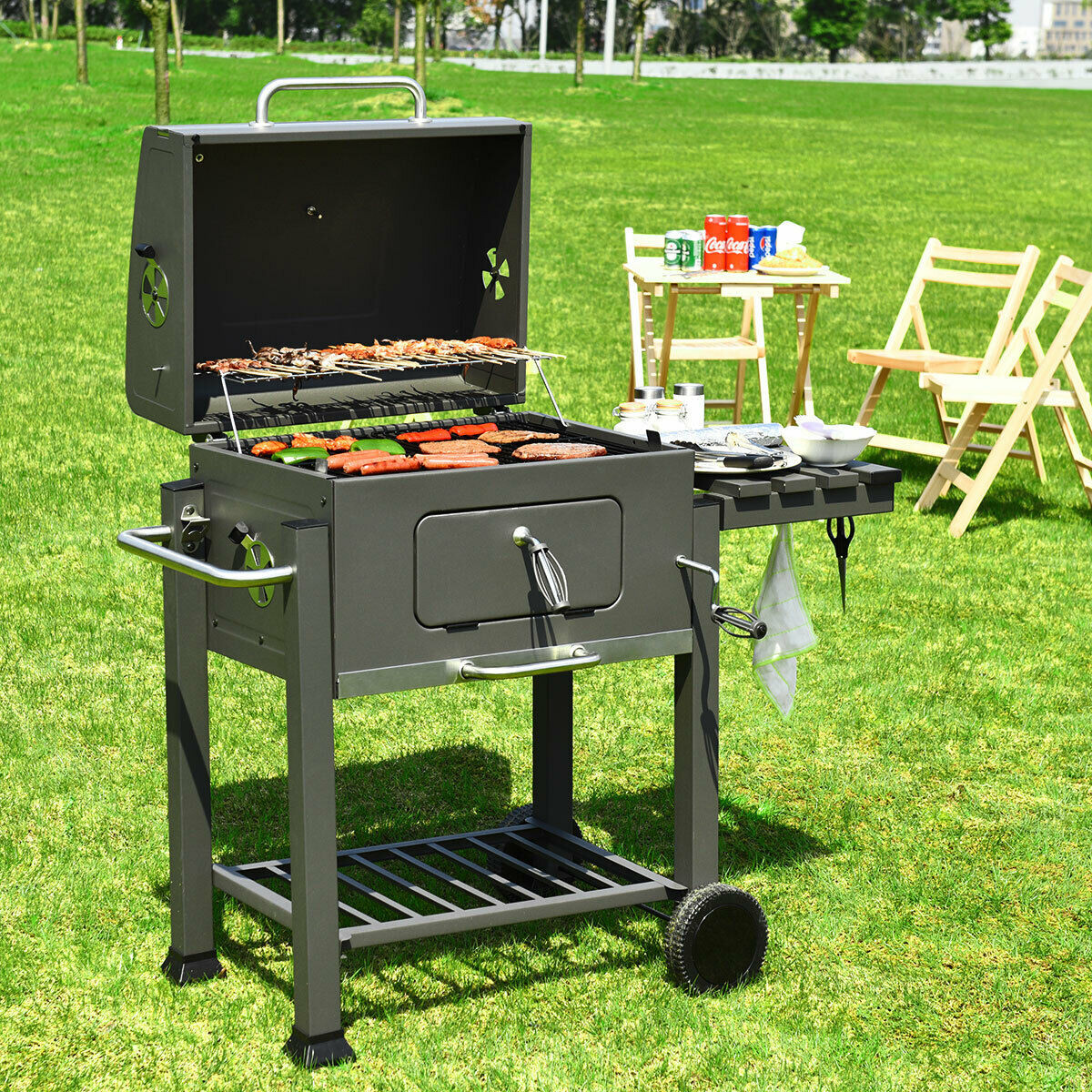 Outdoor Kitchen Charcoal Grill
 Costway Costway Charcoal Grill Barbecue BBQ Grill Outdoor