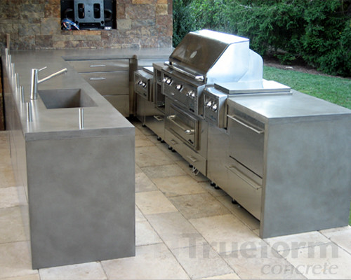 Outdoor Kitchen Concrete Countertop
 Outdoor Concrete Countertop