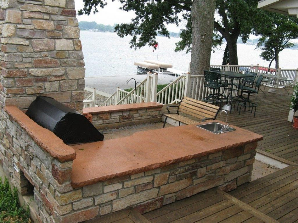 Outdoor Kitchen Concrete Countertop
 100 Concrete Countertop Wall panels and Furniture Designs