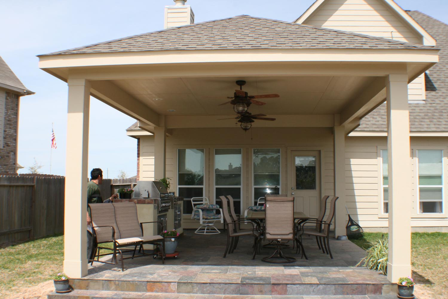Outdoor Kitchen Cover
 16 by 20 Patio Cover Outdoor Kitchen HHI Patio Covers