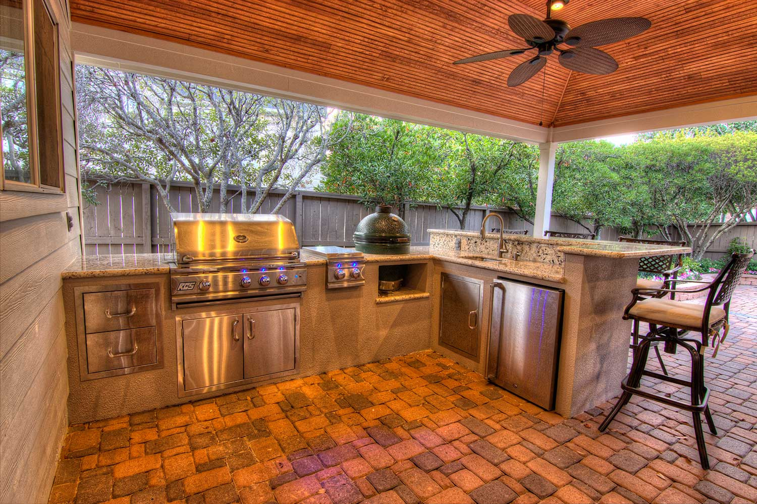 Outdoor Kitchen Cover
 Outdoor Kitchens HHI Patio Covers Houston