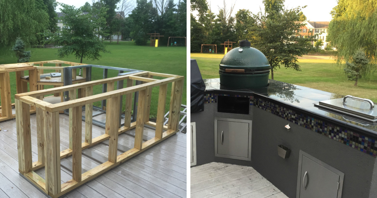 Outdoor Kitchen DIY
 Guy With No Experience Builds Outdoor Kitchen That Would