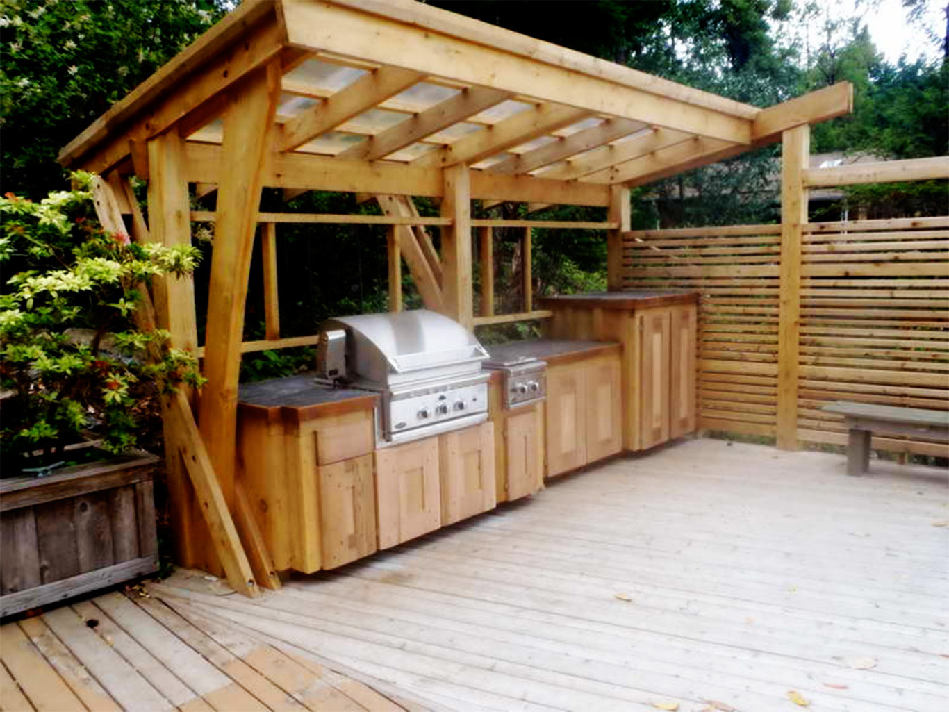 Outdoor Kitchen Doors
 Outdoor kitchen wood cabinets your best and easy outdoor