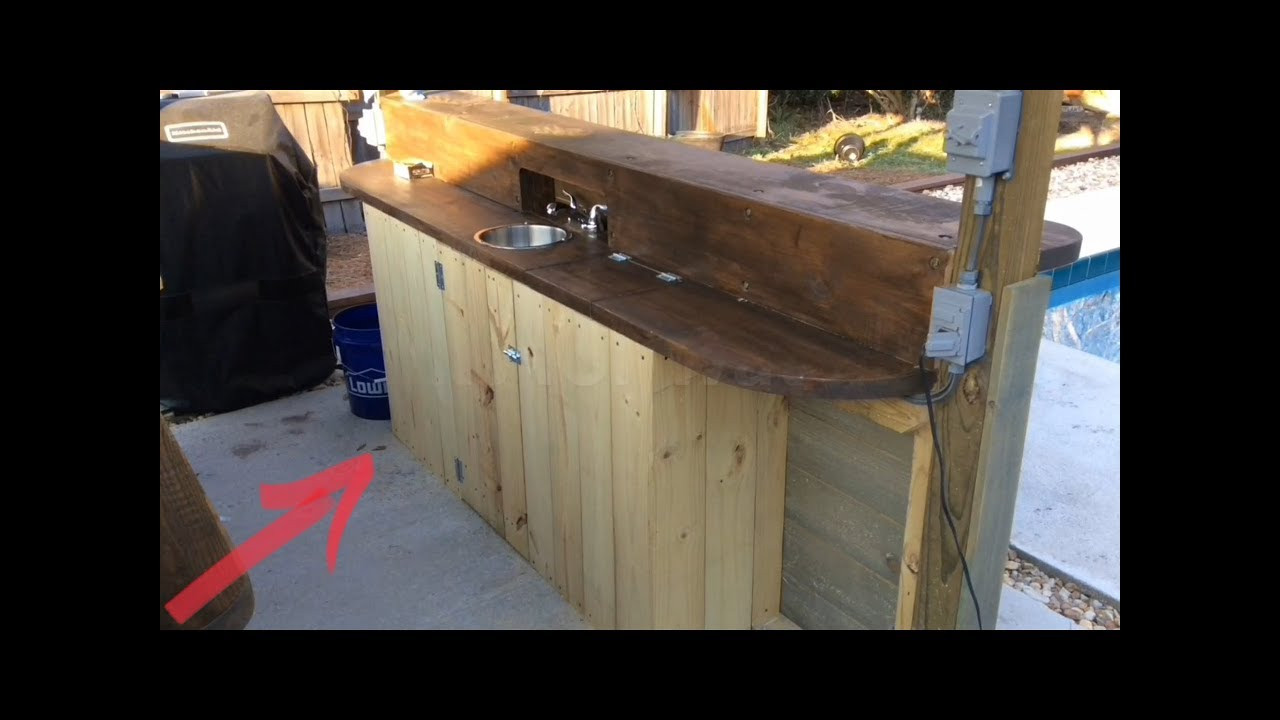 Outdoor Kitchen Doors
 Outdoor Kitchen DIY cabinet door install