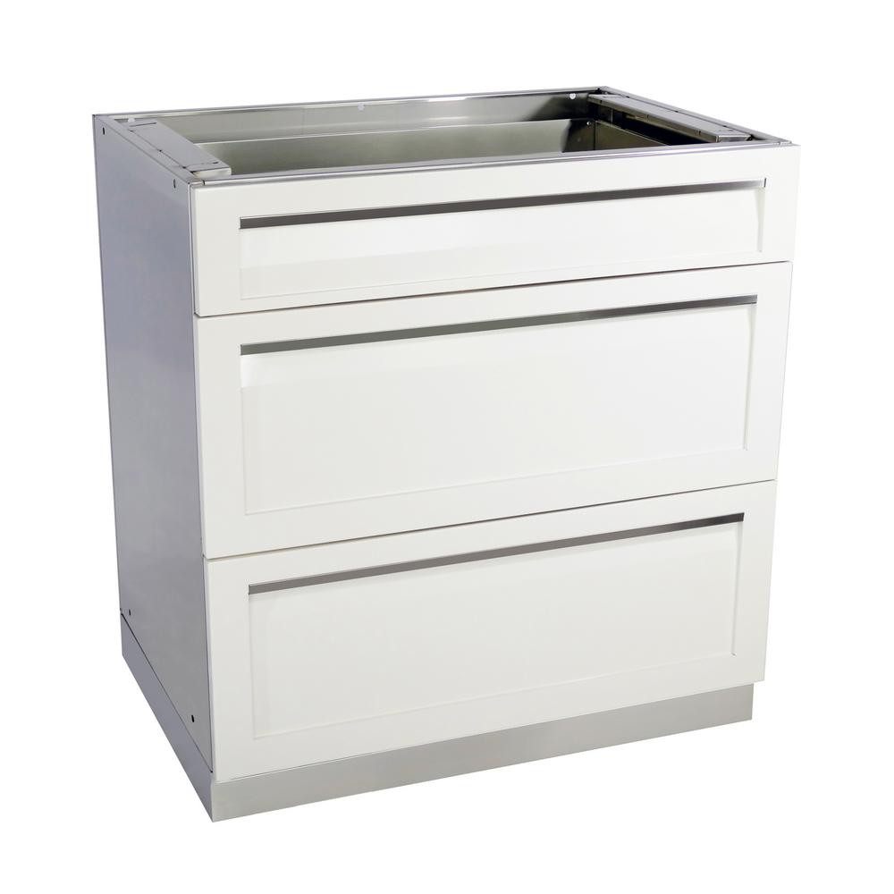 Outdoor Kitchen Drawers
 4 Life Outdoor Stainless Steel 3 Drawer 32x35x22 5 in