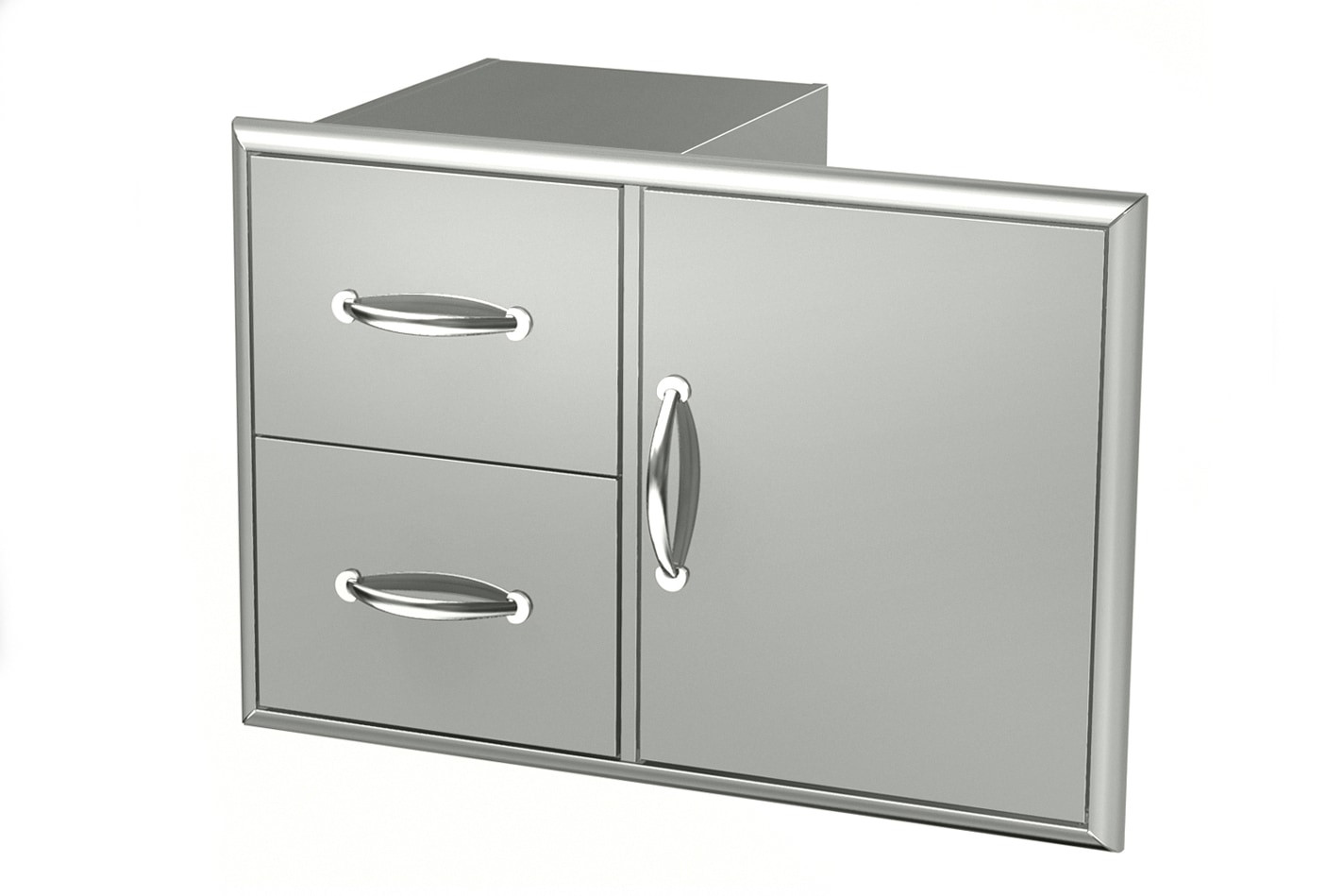 Outdoor Kitchen Drawers
 BroilChef Stainless Steel Drawers Stainless Steel Double
