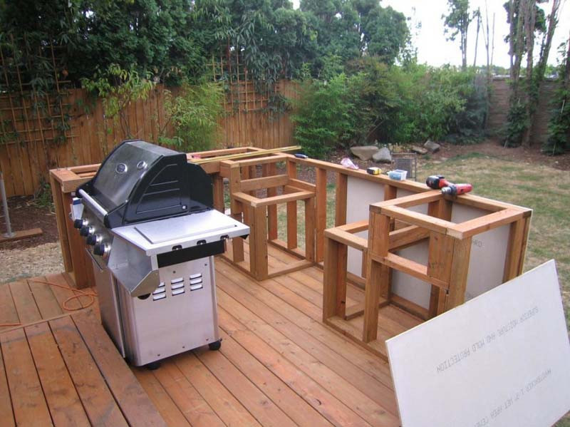 Outdoor Kitchen Frame
 Build Outdoor Kitchen Frame