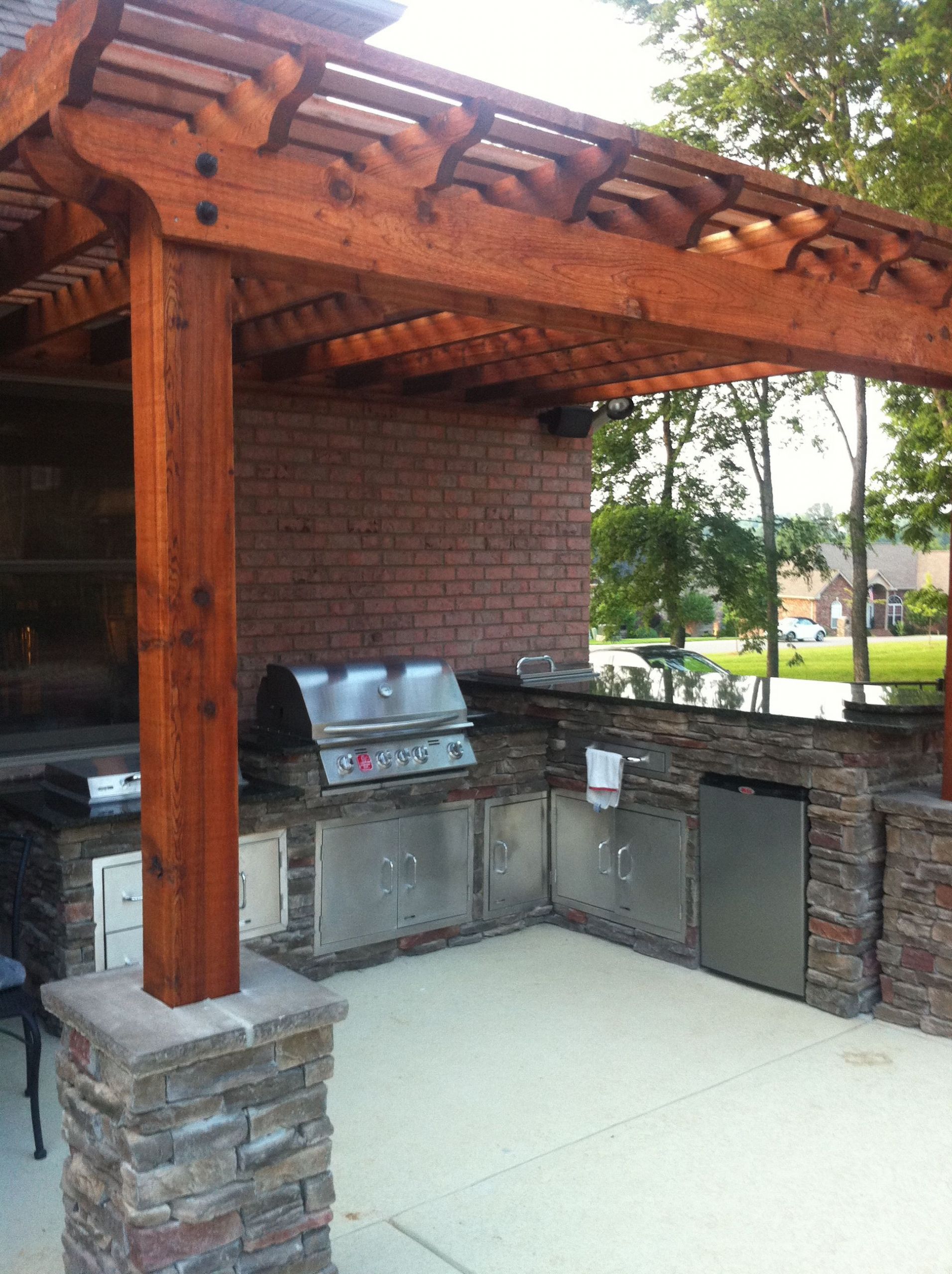 Outdoor Kitchen Frame Kits
 LJ Elliot Built an Amazing Outdoor Kitchen with BBQ Coach