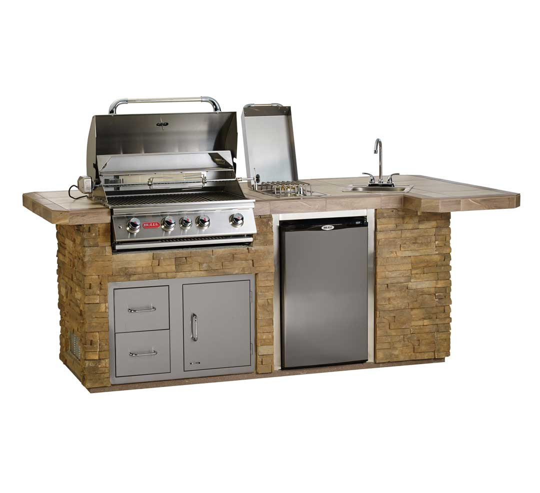 Outdoor Kitchen Grill Island
 Pre Built Kitchen Islands