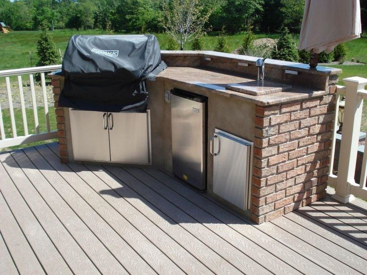 Outdoor Kitchen On Wood Deck
 21 best outdoor kitchen on wooden deck images on Pinterest