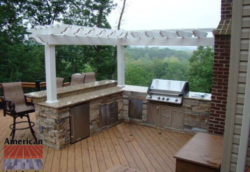 Outdoor Kitchen On Wood Deck
 21 best outdoor kitchen on wooden deck images on Pinterest