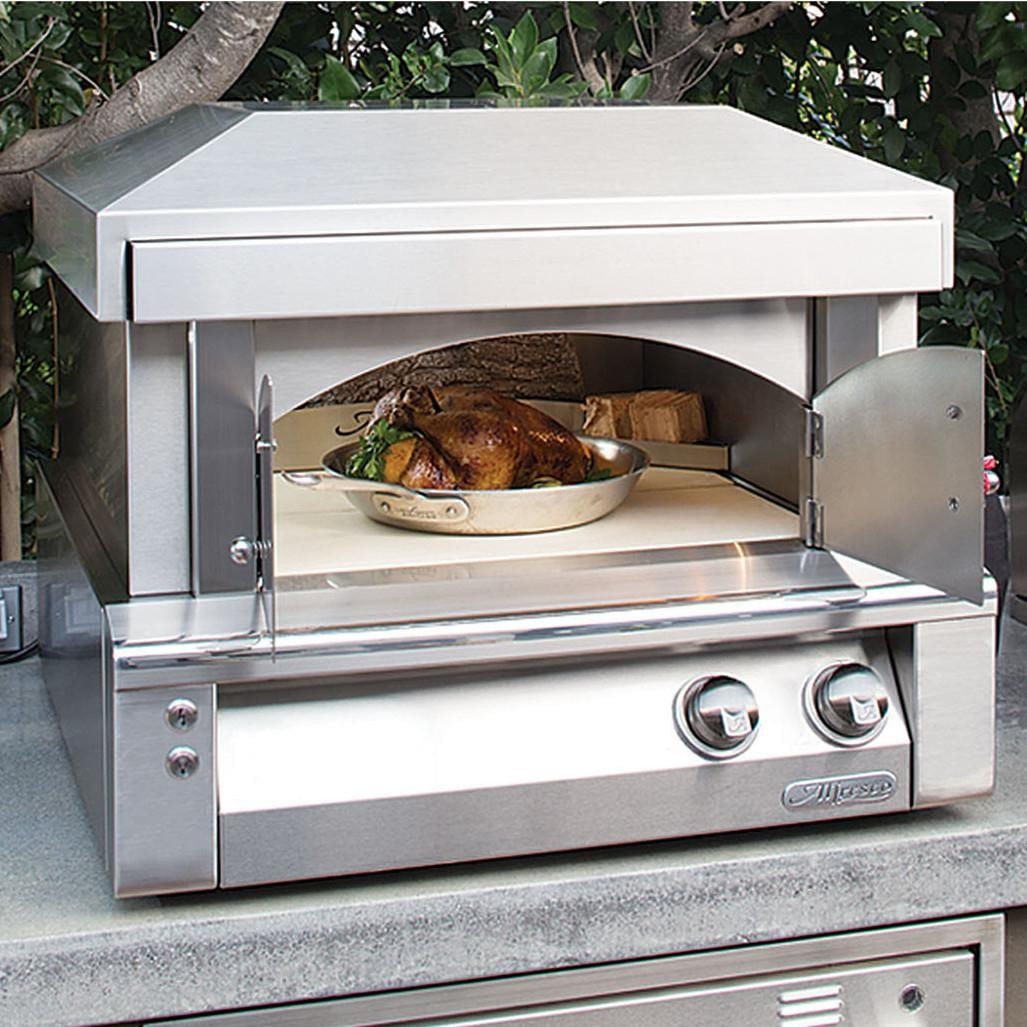 Outdoor Kitchen Oven
 Alfresco 30 Inch Countertop Natural Gas Outdoor Pizza Oven