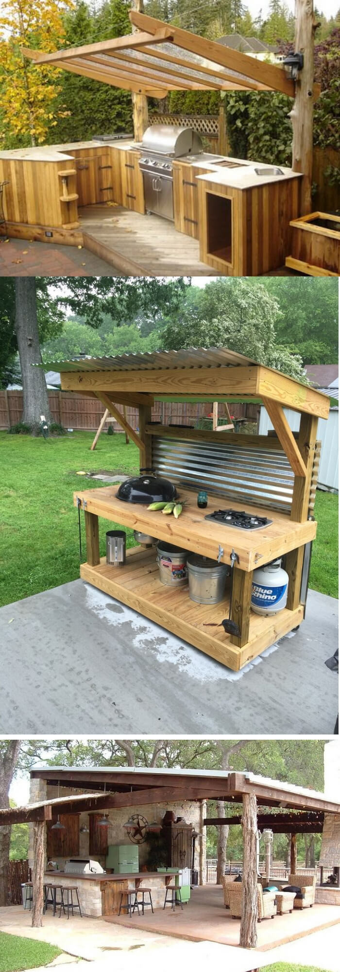 Outdoor Kitchen Plans DIY
 31 Stunning Outdoor Kitchen Ideas & Designs With