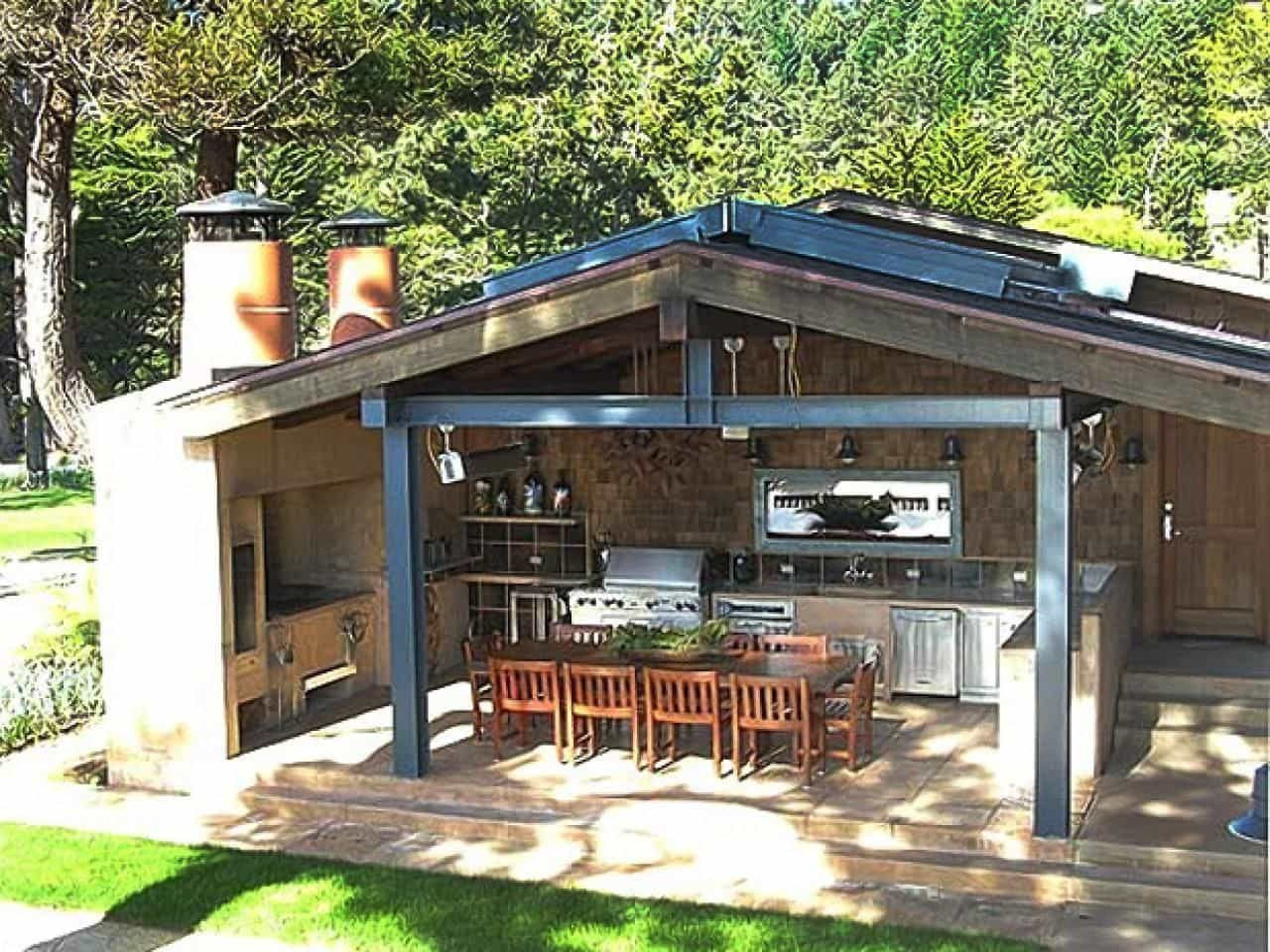 Outdoor Kitchen Roof
 Ideas Outdoor Kitchen Roof