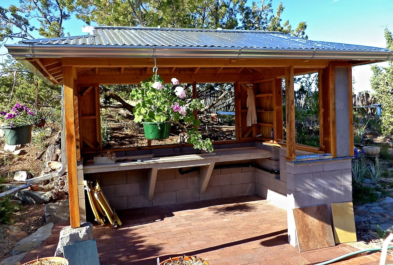 Outdoor Kitchen Roof
 Alt Build Blog Building An Outdoor Kitchen 2 Framing