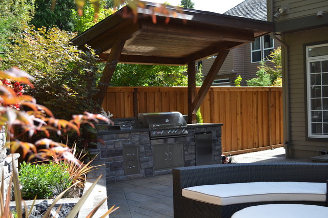 Outdoor Kitchen Roof
 Outdoor Kitchen Traditional Patio portland by All
