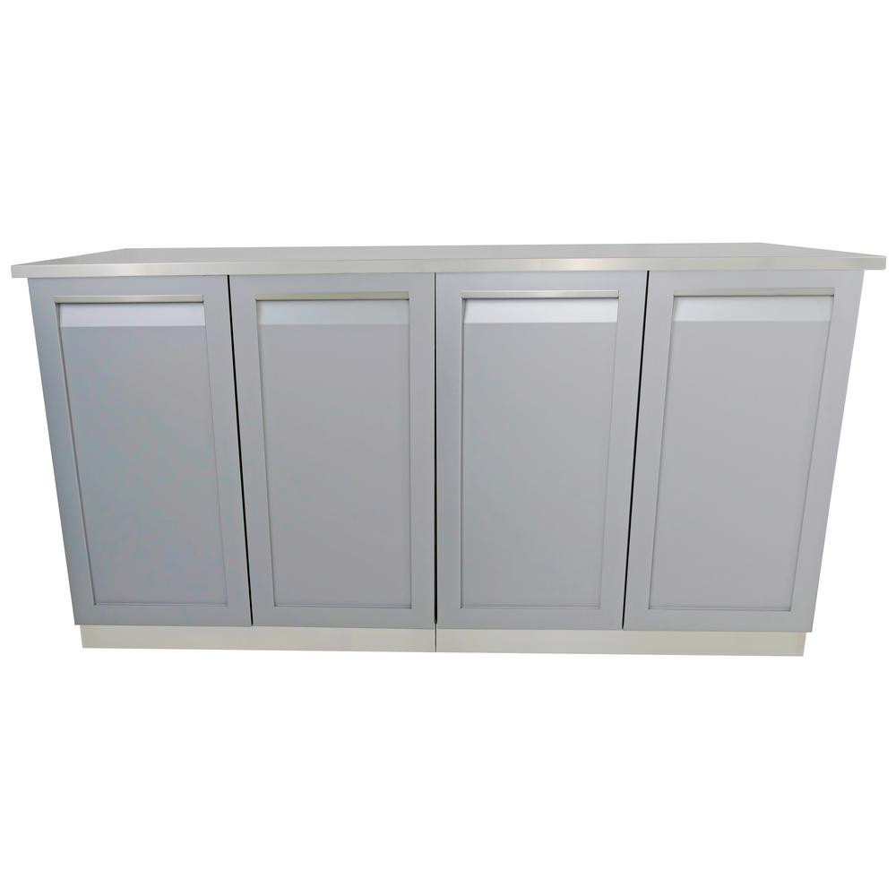 Outdoor Kitchen Stainless Doors
 4 Life Outdoor 3 Piece 66 in x 36 in x 24 in Stainless