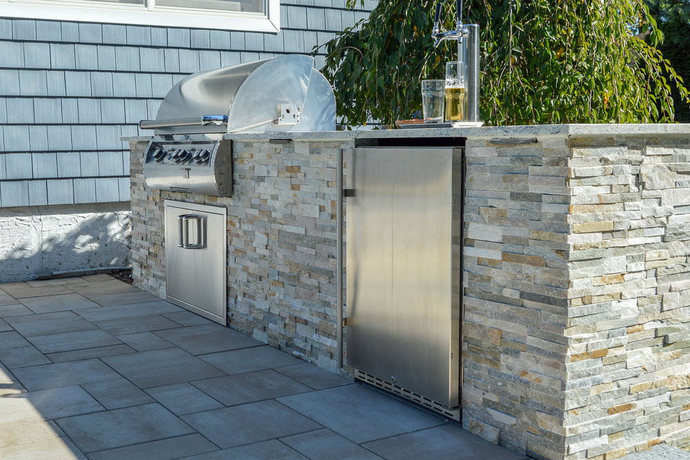 Outdoor Kitchen Stone Veneer
 Brick & Stone Veneer in Long Island NY — All Masonry