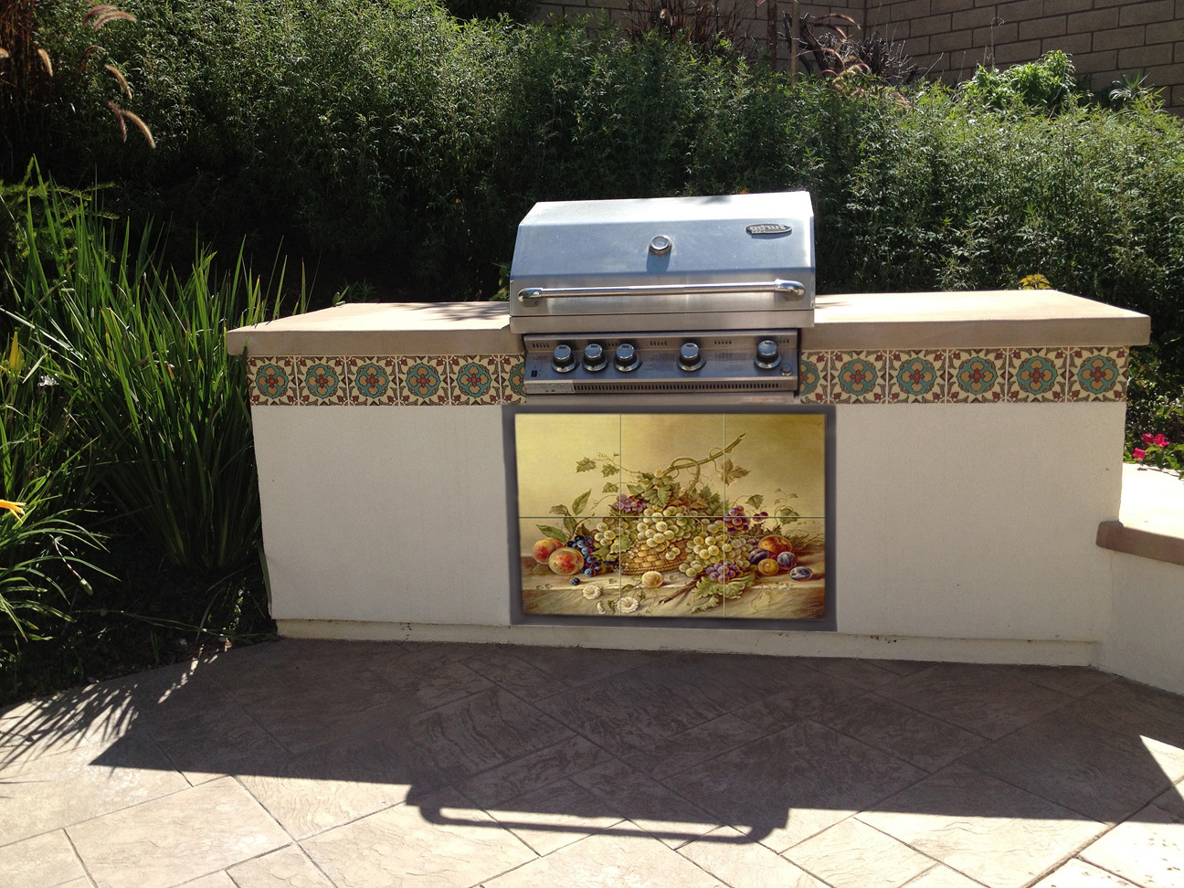 Outdoor Kitchen Tile
 Outdoor Kiln Fired Tile Murals that will not fade and made