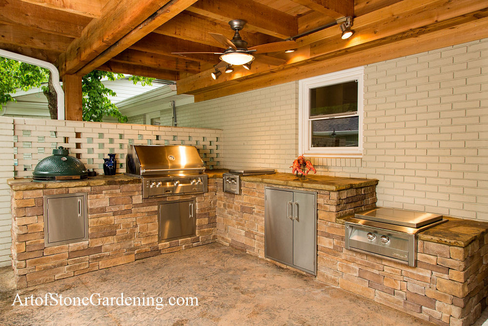 Outdoor Kitchen Under Deck
 Ideas for Building an Outdoor Kitchen Art of Stone Gardening