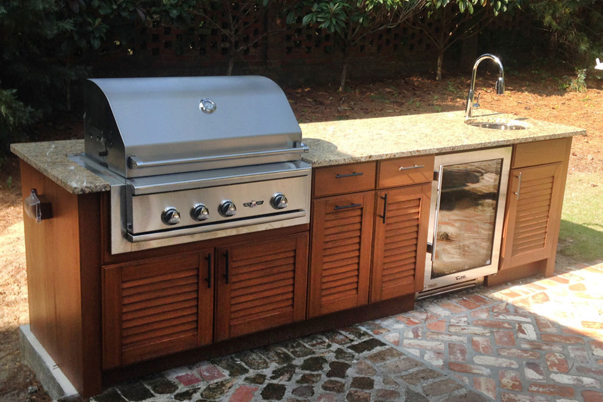 Outdoor Kitchen Units
 NatureKast Outdoor Summer Kitchen Cabinet Gallery