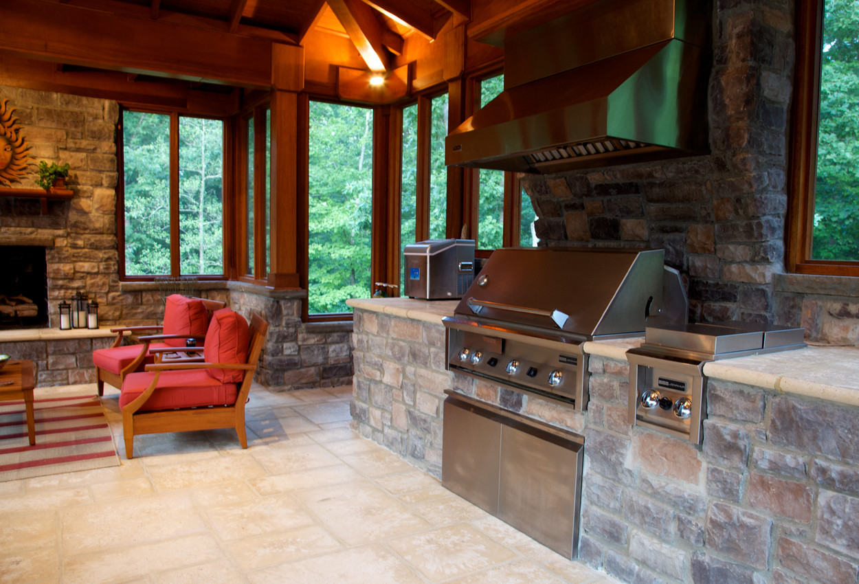 Outdoor Kitchen With Fireplace
 Outdoor Kitchen Design Essentials