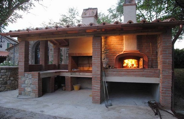 Outdoor Kitchen With Pizza Oven
 Outdoor pizza oven – a classic oven for perfect culinary