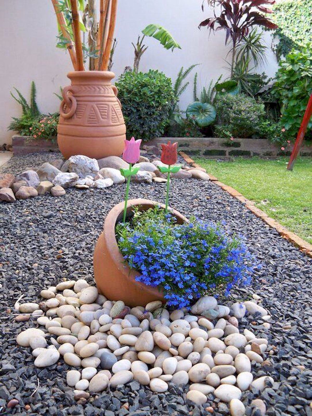 Outdoor Landscape Backyard
 Genius Low Maintenance Rock Garden Design Ideas for
