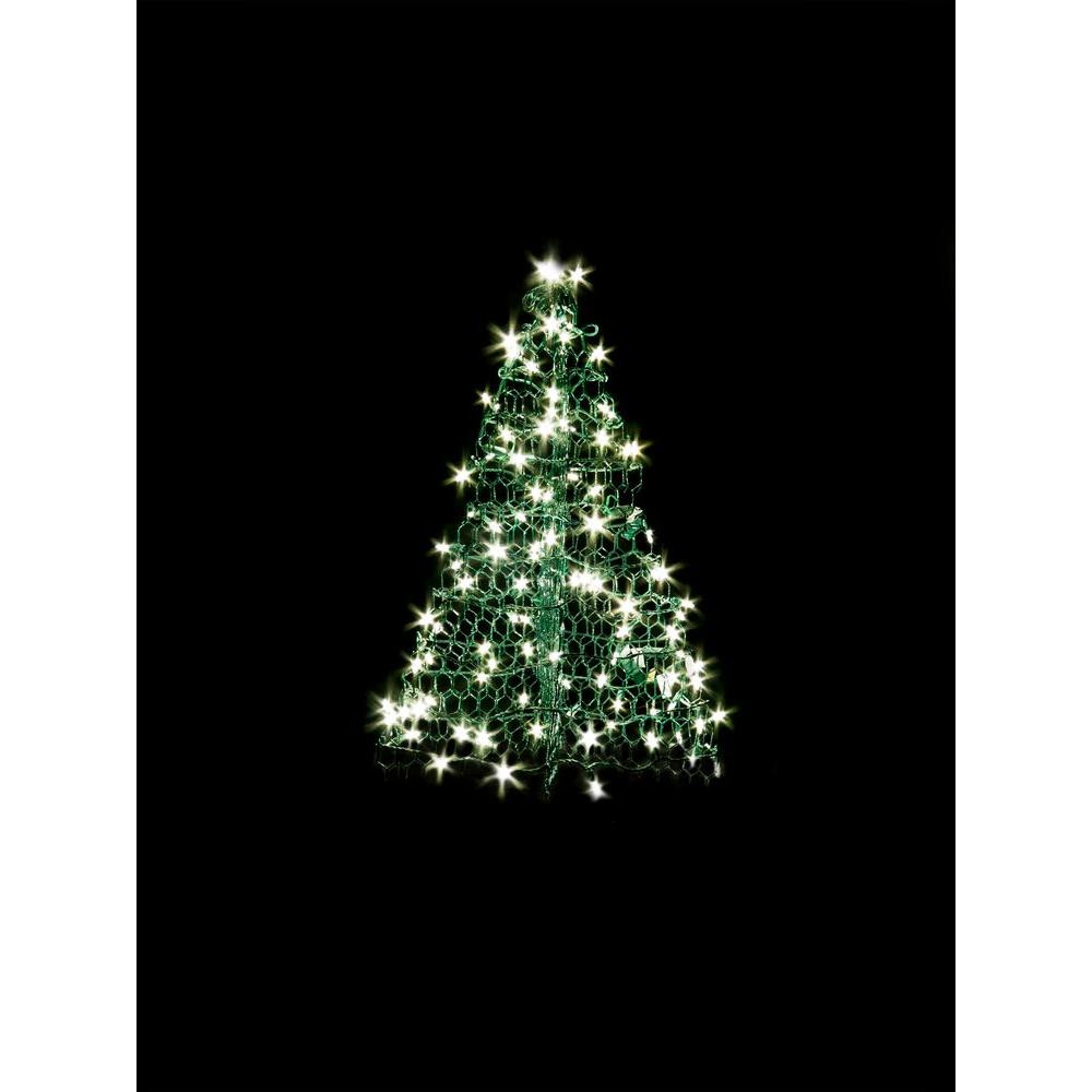 Outdoor Led Christmas Trees
 Crab Pot Trees 3 ft Indoor Outdoor Pre Lit LED Artificial