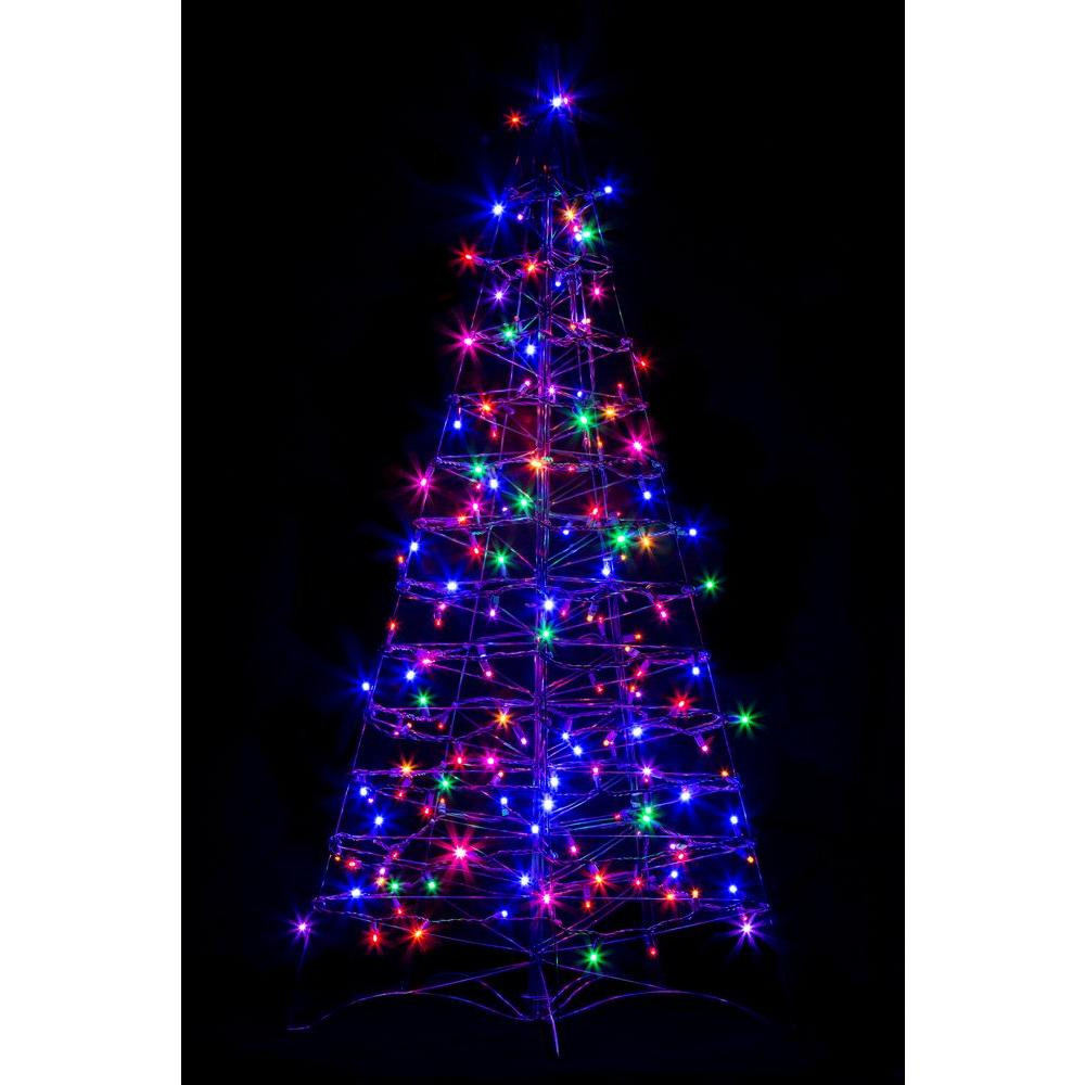 Outdoor Led Christmas Trees
 Crab Pot Trees 4 ft Pre Lit LED Fold Flat Outdoor Indoor