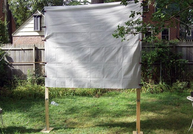 Outdoor Movie Screen DIY
 DIY Outdoor Movie Screen Weekend Projects Bob Vila